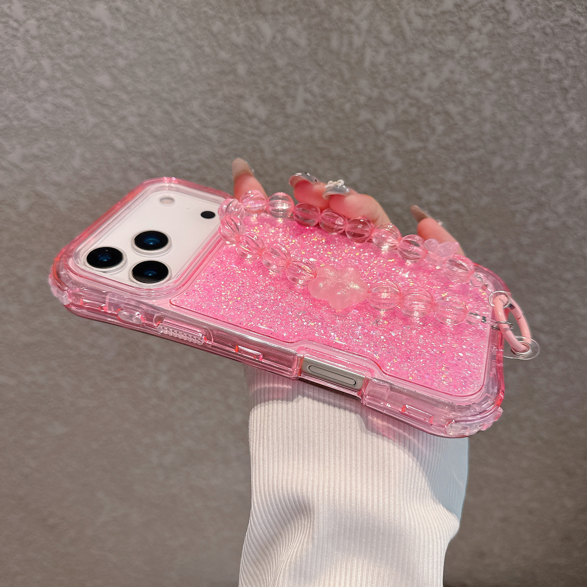 South American-style Slimming Phone Case With 3-in-1 Glitter Epoxy Drop-proof Design And A Matching Bracelet - Image 17
