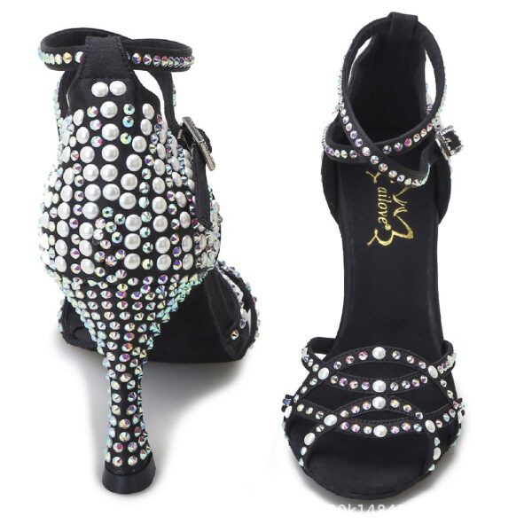 Women's Latin Dance High-Heel Adult Dance Shoes - Image 8