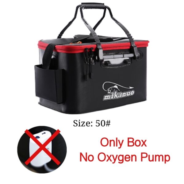 EVA Portable Fishing Bag Folding Thicken Live Fishing Box Tank Bucket Camping Fishing Tackle Fishbox Storage Bag - Image 25