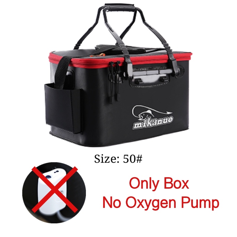 EVA Portable Fishing Bag Folding Thicken Live Fishing Box Tank Bucket Camping Fishing Tackle Fishbox Storage Bag - Image 25