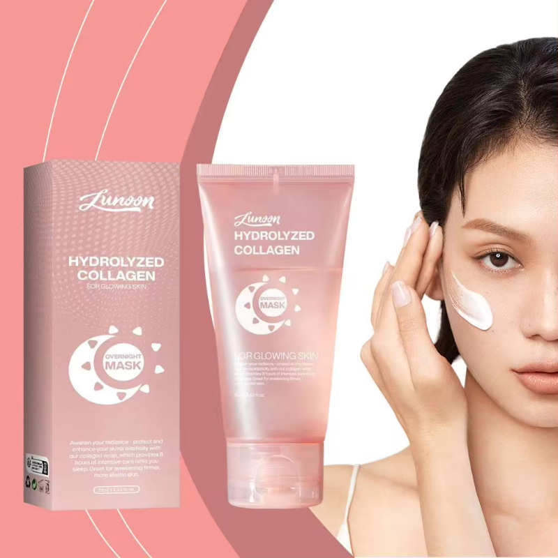 Face Night Mask Collagen Wrapping Mask Natural Ingredients Firming Elasticity & Hydration Anti-wrinkle For Skin Care - Image 1