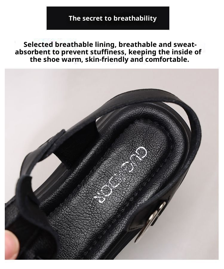 One-strap Open-toe Sandals With A Rubber Mid-heel