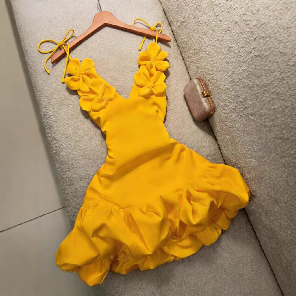 Sexy Bud Blossom Floral Strap Holiday Dress