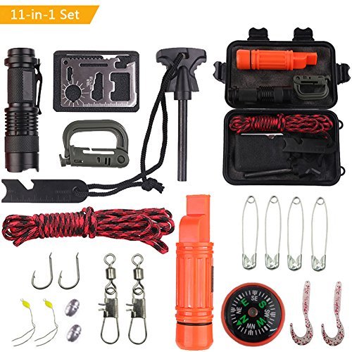 Outdoor Travel SOS Equipment Adventure Survival Tool Set Multifunction Field Survival First Aid Box Fishing Accessories - Image 5