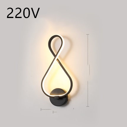 led wall lamp nordic minimalist bedroom bedside lamp - Image 16