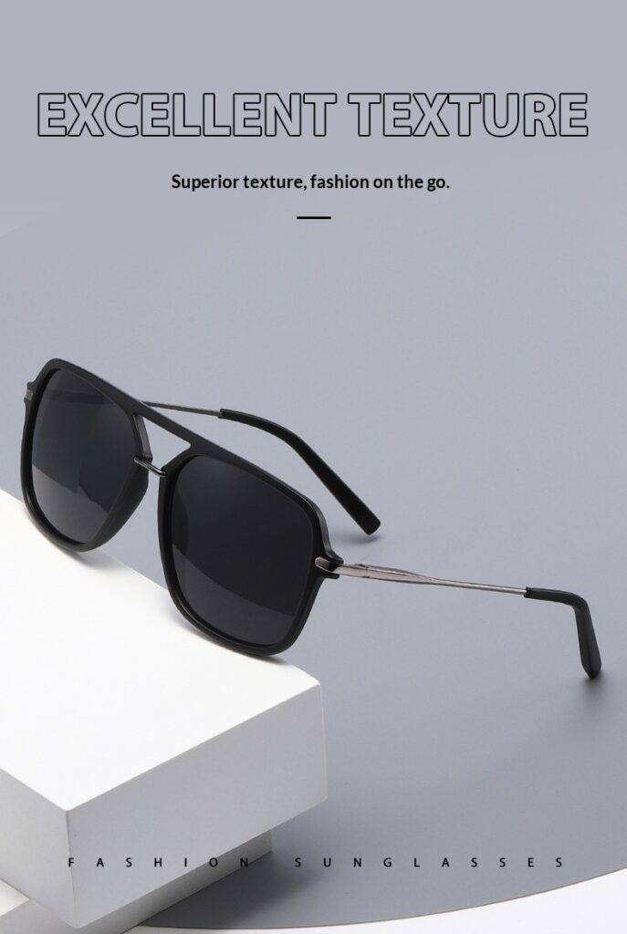 Classic Dual-Beam Sunglasses Mens Fashion Sunglasses
