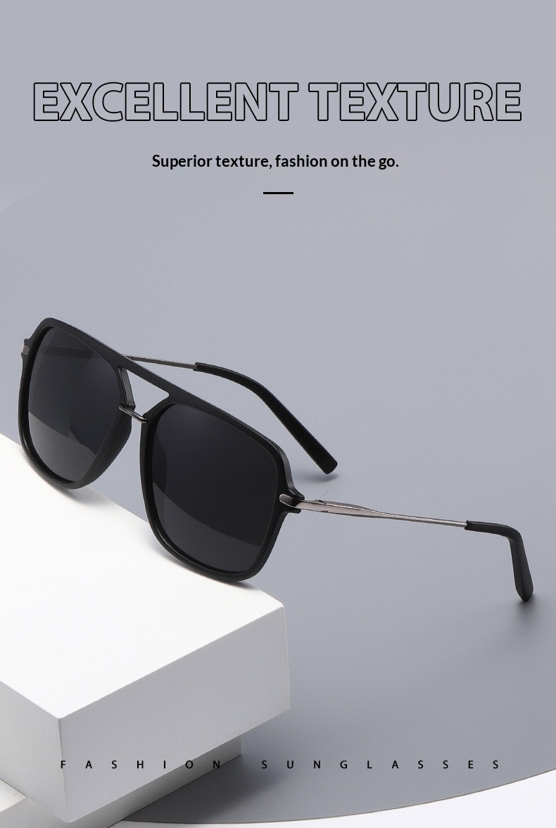 Classic Dual-Beam Sunglasses Mens Fashion Sunglasses - Image 20