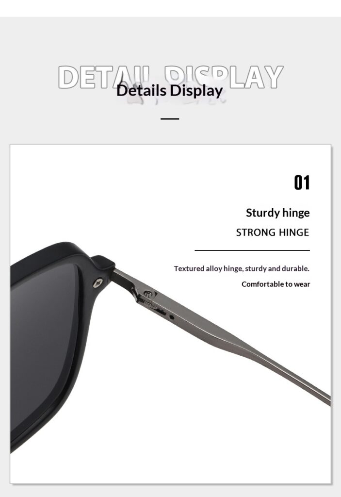 Classic Dual-Beam Sunglasses Mens Fashion Sunglasses
