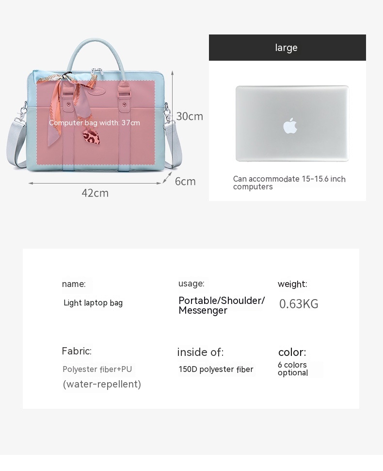 Handheld Lightweight Computer Bag - Image 23