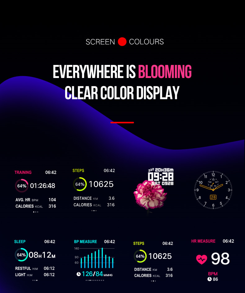 Compatible with Apple , B57 color screen smart sports watch - Image 12