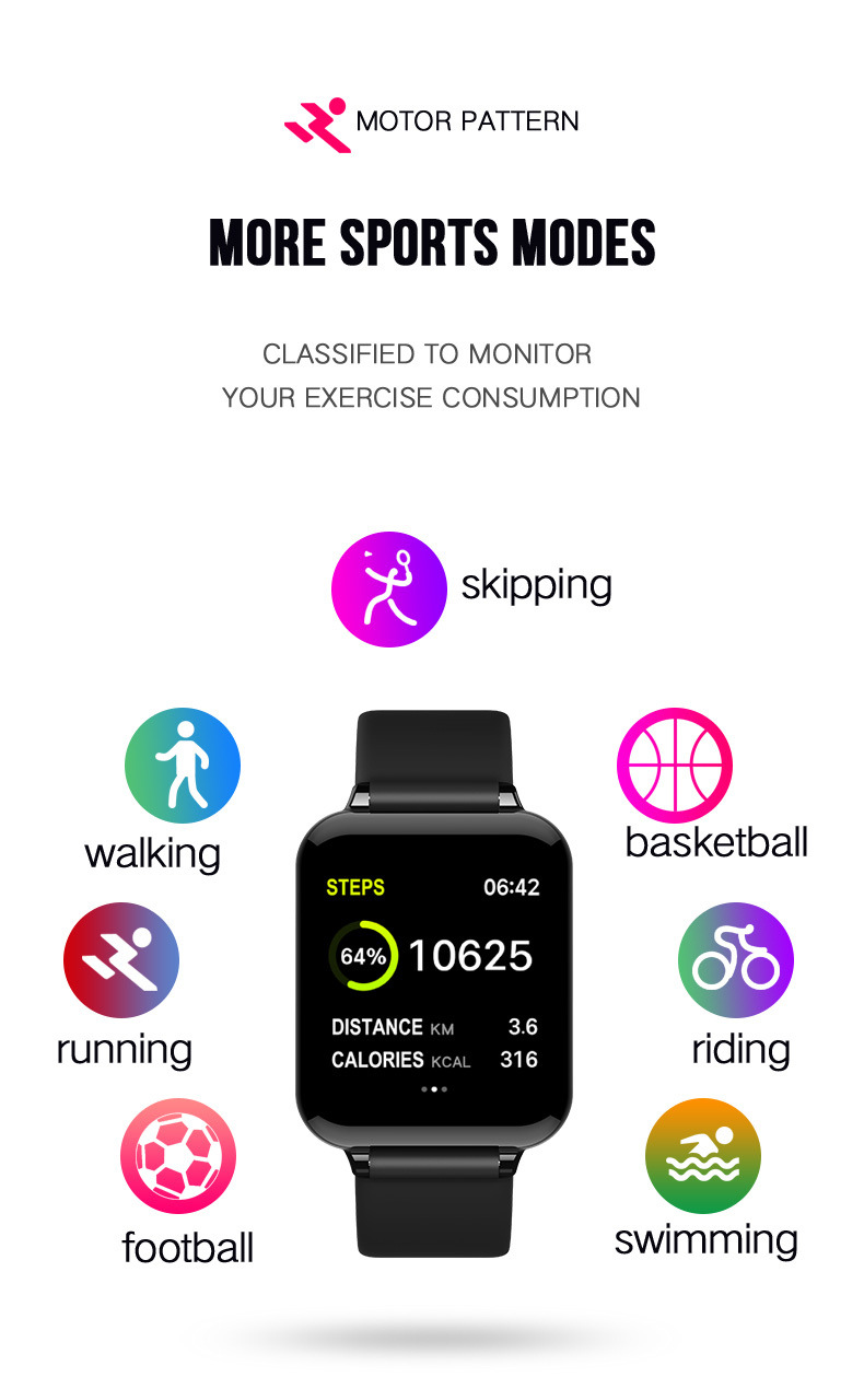 Compatible with Apple , B57 color screen smart sports watch - Image 14