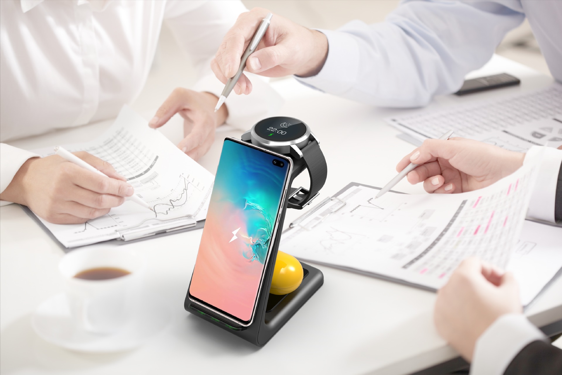3 In 1 Fast Charging Station Wireless Charger Stand Wireless Quick Charge Dock For Phone Holder - Image 22