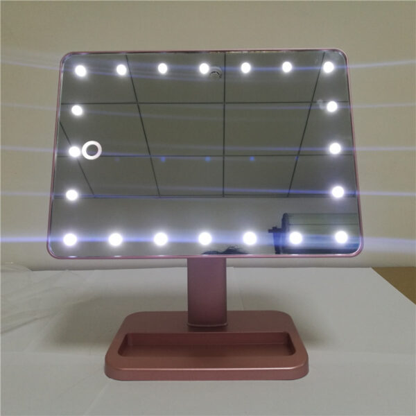 Touch Screen Makeup Mirror With 20 LED Light Bluetooth Music Speaker 10X Magnifying Mirrors Lights - Image 9