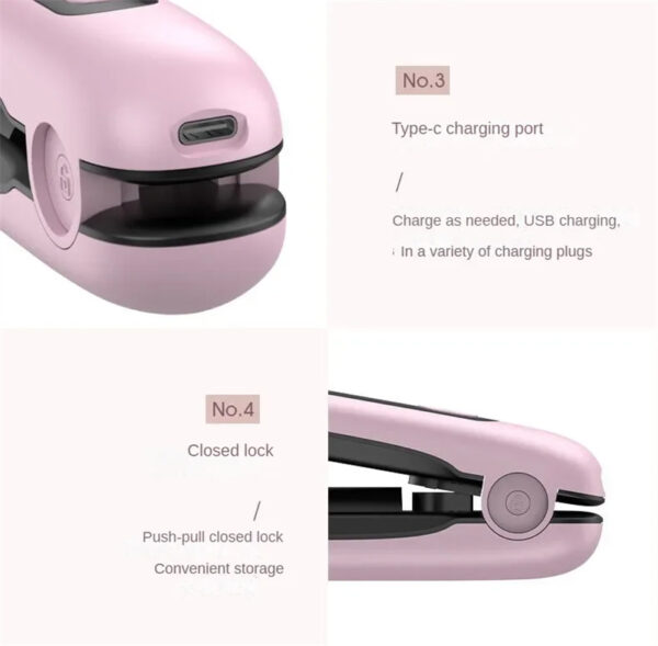 Wireless Hair Straightener Flat Iron Mini 2 IN 1 Roller USB 5000mAh Max 200 Degree Portable Cordless Curler 4 Levels Dry And Wet Uses - Image 12