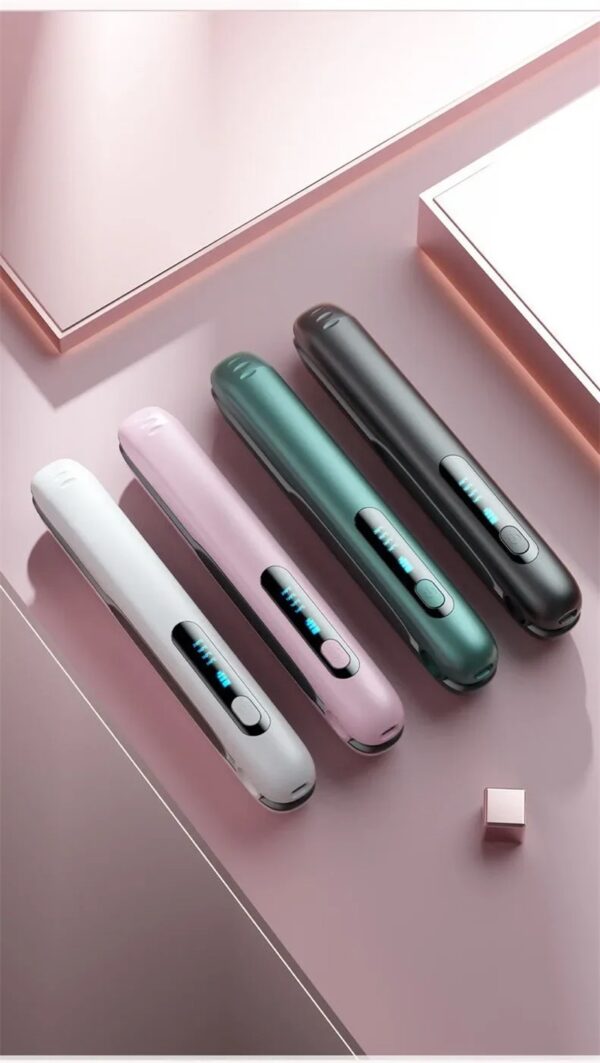Wireless Hair Straightener Flat Iron Mini 2 IN 1 Roller USB 5000mAh Max 200 Degree Portable Cordless Curler 4 Levels Dry And Wet Uses - Image 11