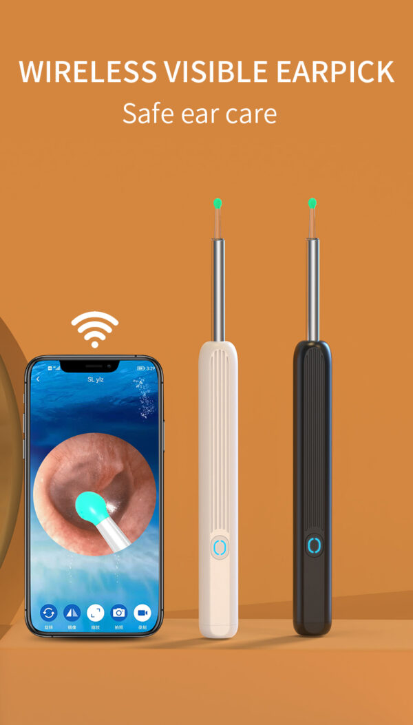 NE3 Ear Cleaner Otoscope Ear Wax Removal Tool With Camera LED Light Wireless Ear Endoscope Ear Cleaning Kit For I-phone - Image 29
