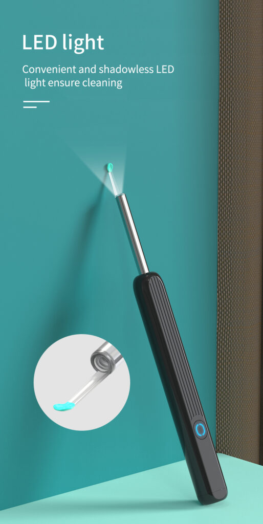 NE3 Ear Cleaner Otoscope Ear Wax Removal Tool With Camera LED Light Wireless Ear Endoscope Ear Cleaning Kit For I-phone