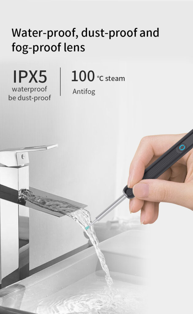 NE3 Ear Cleaner Otoscope Ear Wax Removal Tool With Camera LED Light Wireless Ear Endoscope Ear Cleaning Kit For I-phone