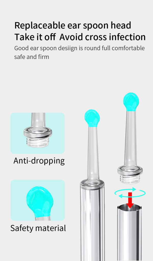 NE3 Ear Cleaner Otoscope Ear Wax Removal Tool With Camera LED Light Wireless Ear Endoscope Ear Cleaning Kit For I-phone