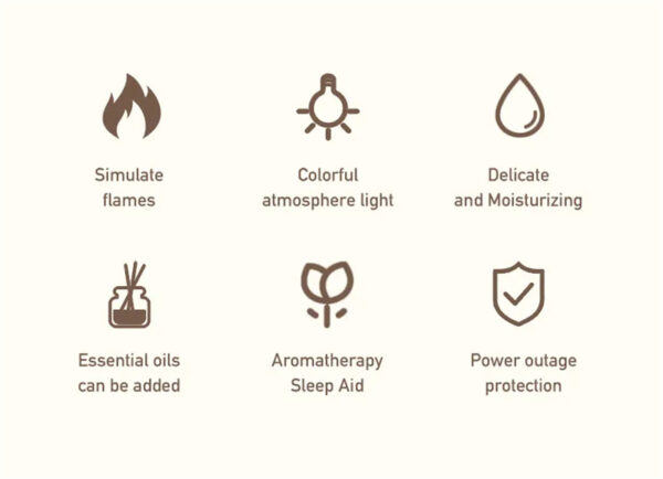 Flame Aroma Diffuser Air Humidifier Ultrasonic Cool Mist Maker Fogger Led Essential Oil Lamp Realistic Fire Difusor - Image 22