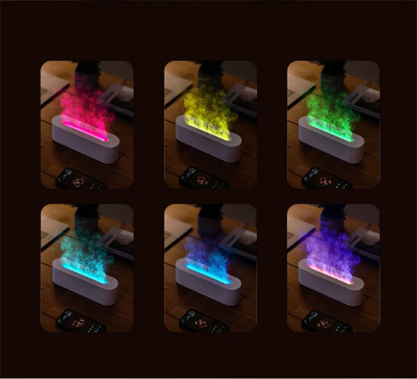 Flame Aroma Diffuser Air Humidifier Ultrasonic Cool Mist Maker Fogger Led Essential Oil Lamp Realistic Fire Difusor - Image 17