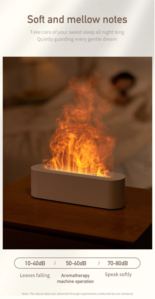 Flame Aroma Diffuser Air Humidifier Ultrasonic Cool Mist Maker Fogger Led Essential Oil Lamp Realistic Fire Difusor