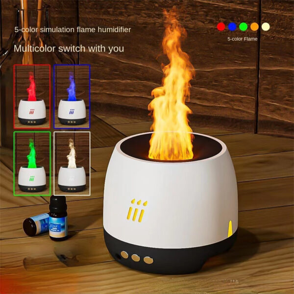 Flame Aroma Diffuser Air Humidifier Ultrasonic Cool Mist Maker Fogger Led Essential Oil Flame Lamp Difusor - Image 13