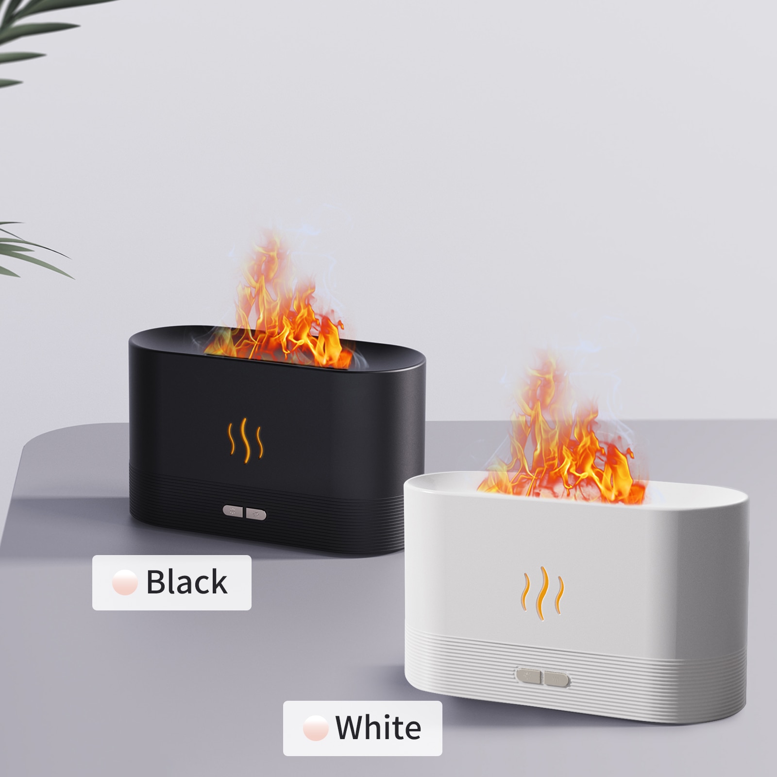 Aroma Diffuser With Flame Light Mist Humidifier Aromatherapy Diffuser With Waterless Auto-Off Protection For Spa Home Yoga Office - Image 13