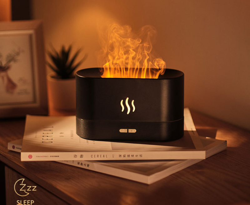 Aroma Diffuser With Flame Light Mist Humidifier Aromatherapy Diffuser With Waterless Auto-Off Protection For Spa Home Yoga Office - Image 17