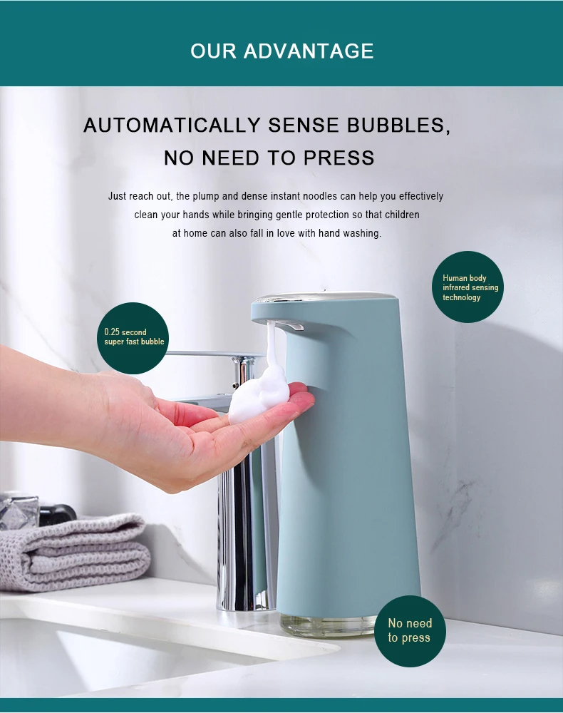 Automatic Foam Soap Dispensers Bathroom Smart Washing Hand Sanitizer Sensor Machine For Kitchen And Bathroom - Image 17