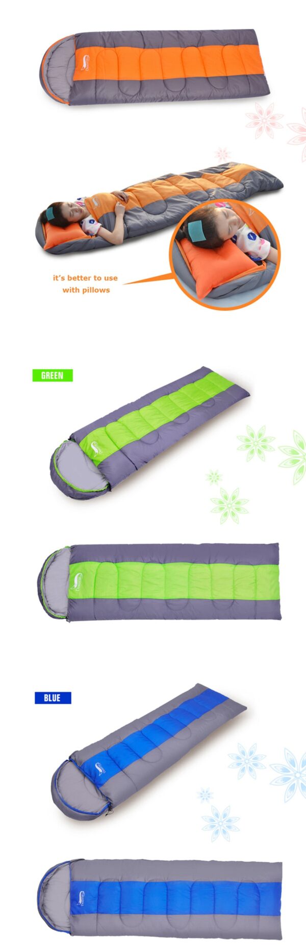 Camping Sleeping Bag Lightweight Warm & Cold Envelope Backpacking Sleeping Bag For Outdoor Traveling Hiking - Image 12