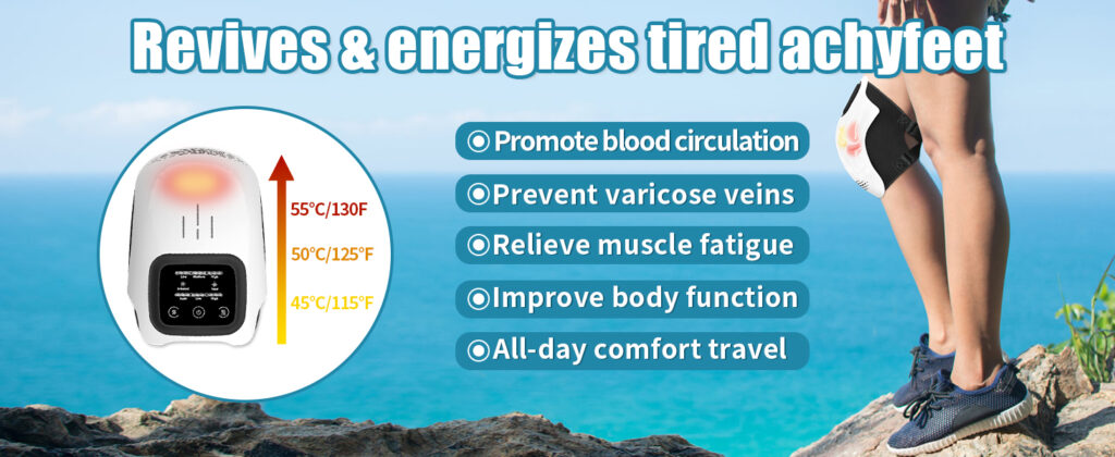 Intelligent Home Use Electric Intelligent Kneading Heating Knee Massager Rechargeable Pain Relief Infrared Laser Vibration Knee Massager