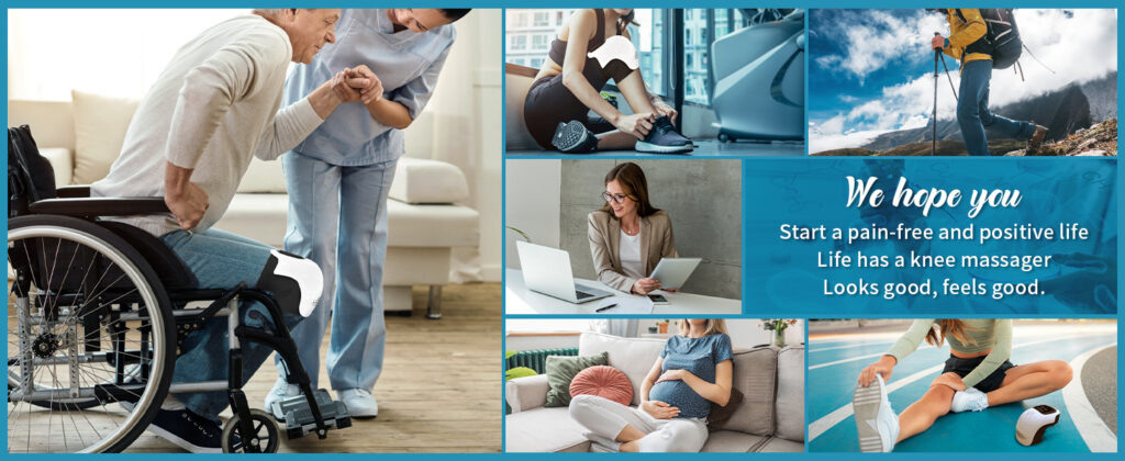 Intelligent Home Use Electric Intelligent Kneading Heating Knee Massager Rechargeable Pain Relief Infrared Laser Vibration Knee Massager