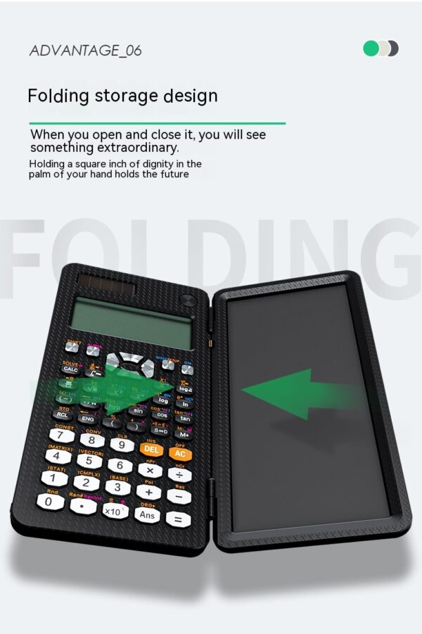 2 In 1 Foldable Scientific Calculators Handwriting Tablet Learning Function Calculator  Foldable Desk Scientific Calculators - Image 23