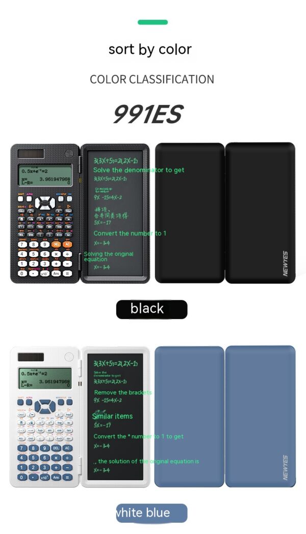 2 In 1 Foldable Scientific Calculators Handwriting Tablet Learning Function Calculator  Foldable Desk Scientific Calculators - Image 14