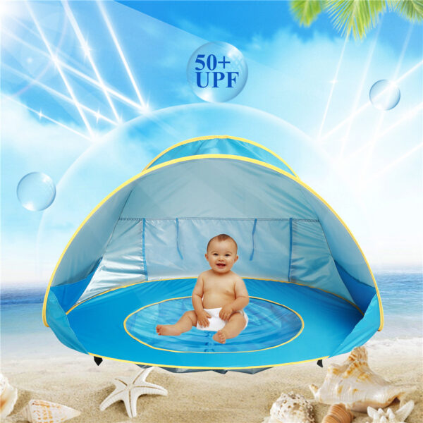 Baby Beach Tent Kids Outdoor Camping Easy Fold Up Waterproof  Up Sun Awning Tent UV-protecting - Image 17