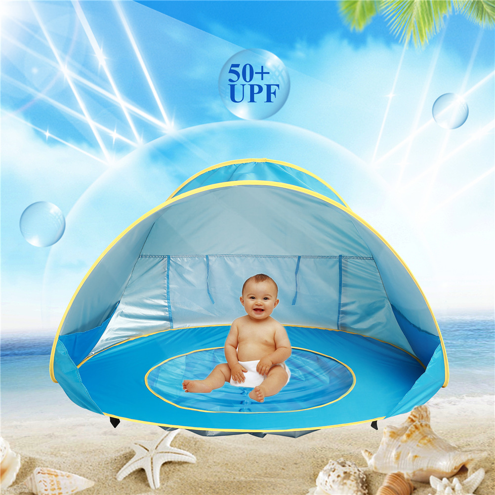 Baby Beach Tent Kids Outdoor Camping Easy Fold Up Waterproof  Up Sun Awning Tent UV-protecting - Image 17