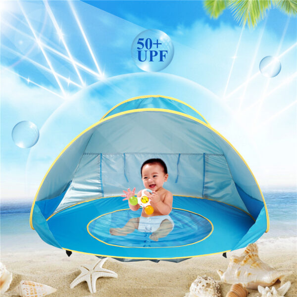 Baby Beach Tent Kids Outdoor Camping Easy Fold Up Waterproof  Up Sun Awning Tent UV-protecting - Image 16