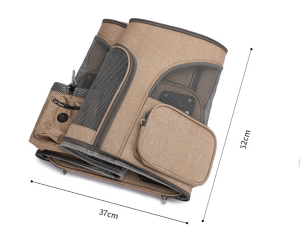 Portable Folding Trolley Pet Backpack Traveling Cat Backpack With Universal Wheel Trolley Pet Bag - Image 14
