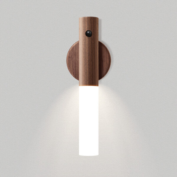 Auto LED USB Magnetic Wood Wireless Night Light Corridors Porch Lights PIR Motion Sensor Wall Light Cabinet Lamp - Image 13