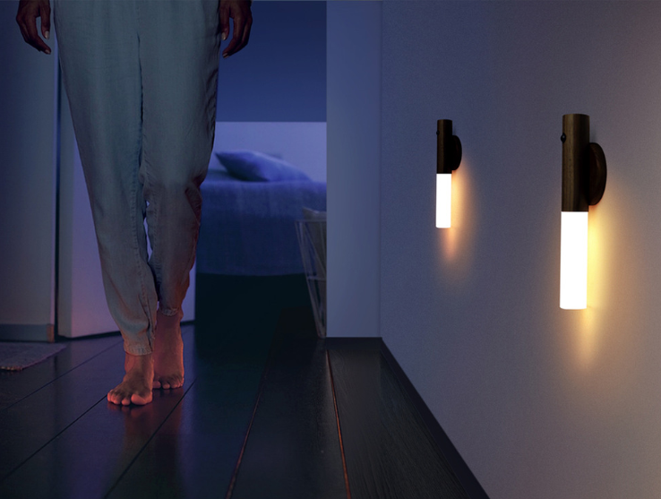 Auto LED USB Magnetic Wood Wireless Night Light Corridors Porch Lights PIR Motion Sensor Wall Light Cabinet Lamp - Image 18