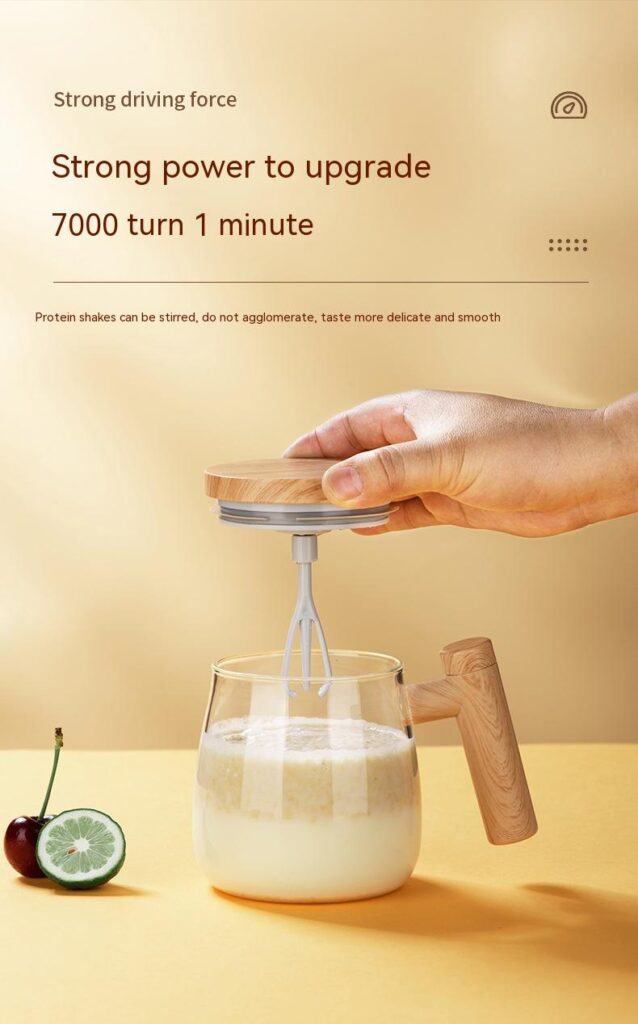 400ML Self Stirring Coffee Mug Electric Mixing Glass Coffee CupHigh Speed Fast Automatic Coffee Cup For Gyms Dining Room Kitchen Gadgets