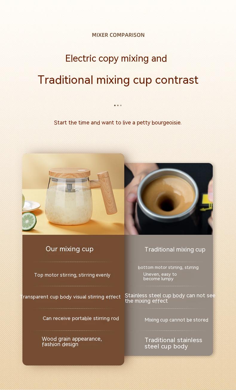 400ML Self Stirring Coffee Mug  Electric Mixing Glass Coffee CupHigh Speed Fast Automatic Coffee Cup For Gyms Dining Room Kitchen Gadgets - Image 19