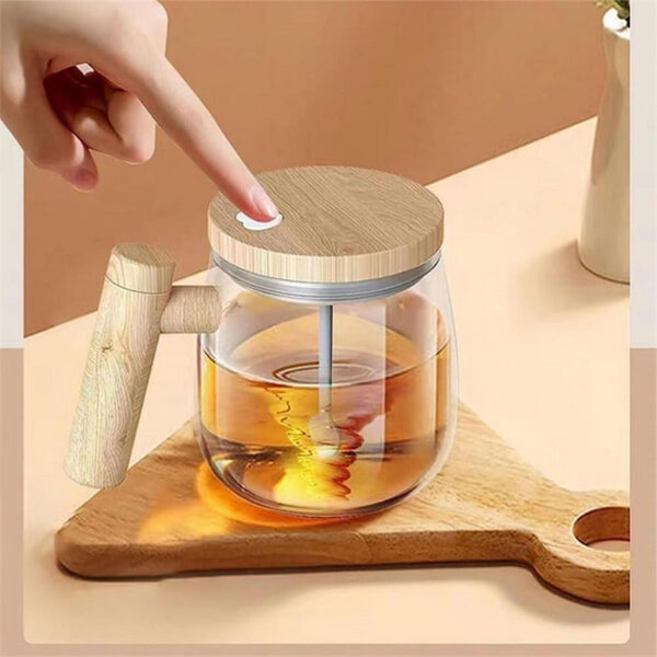 400ML Self Stirring Coffee Mug  Electric Mixing Glass Coffee CupHigh Speed Fast Automatic Coffee Cup For Gyms Dining Room Kitchen Gadgets - Image 22