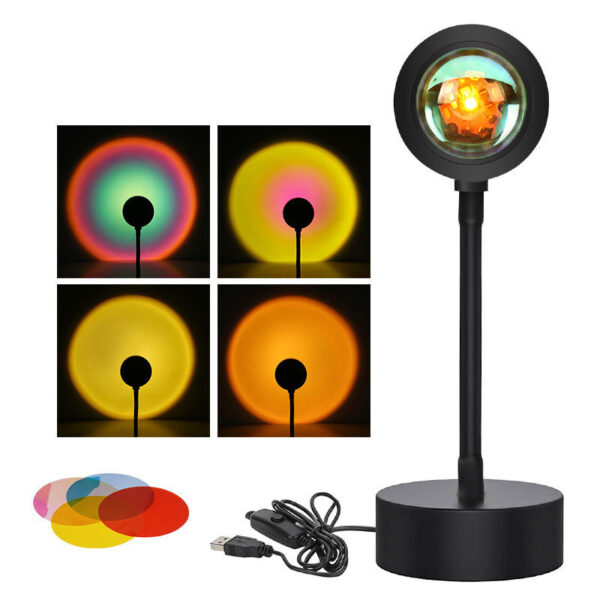 Sunset Projection Lamp Sunset Projector Night Light Wall Decoration Lighting - Image 12