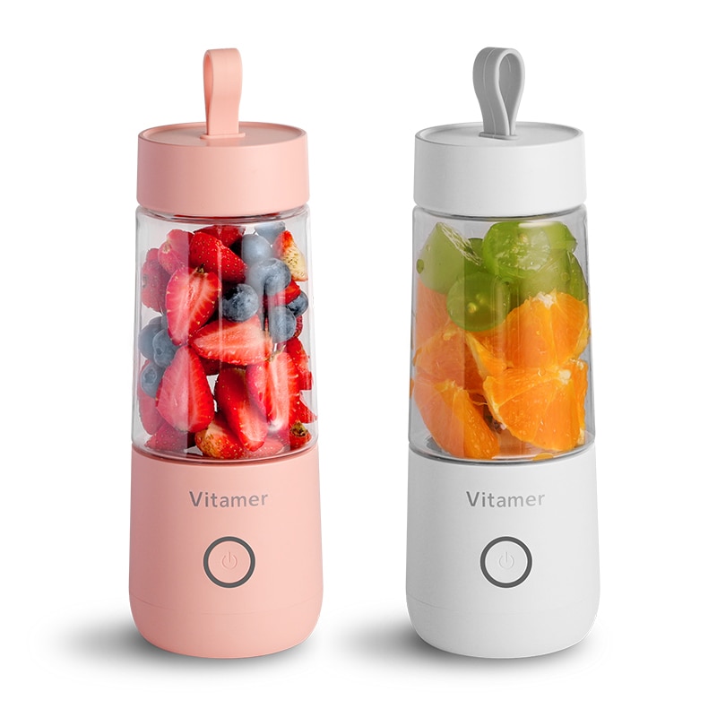 350ml Portable Blender Juicer Electric USB Rechargeable Mixer Smoothie Slushy Cup Juice Blender Bottle USB Charging Kitchen Gadgets - Image 12