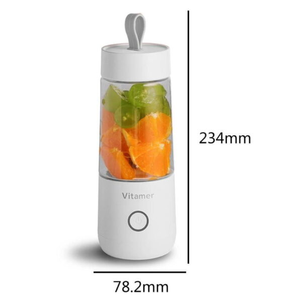 350ml Portable Blender Juicer Electric USB Rechargeable Mixer Smoothie Slushy Cup Juice Blender Bottle USB Charging Kitchen Gadgets - Image 16
