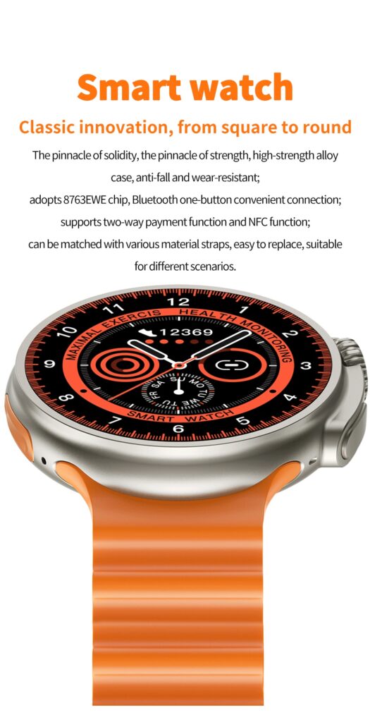 New K9 Smart Watch 1.39 Round Screen Encoder True Screw Clip Wireless Charging NFC Offline And Payment Function