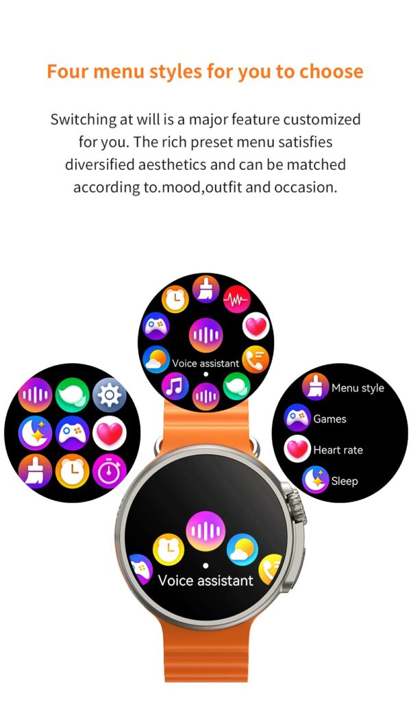 New K9 Smart Watch 1.39 Round Screen Encoder True Screw Clip Wireless Charging NFC Offline And Payment Function - Image 13