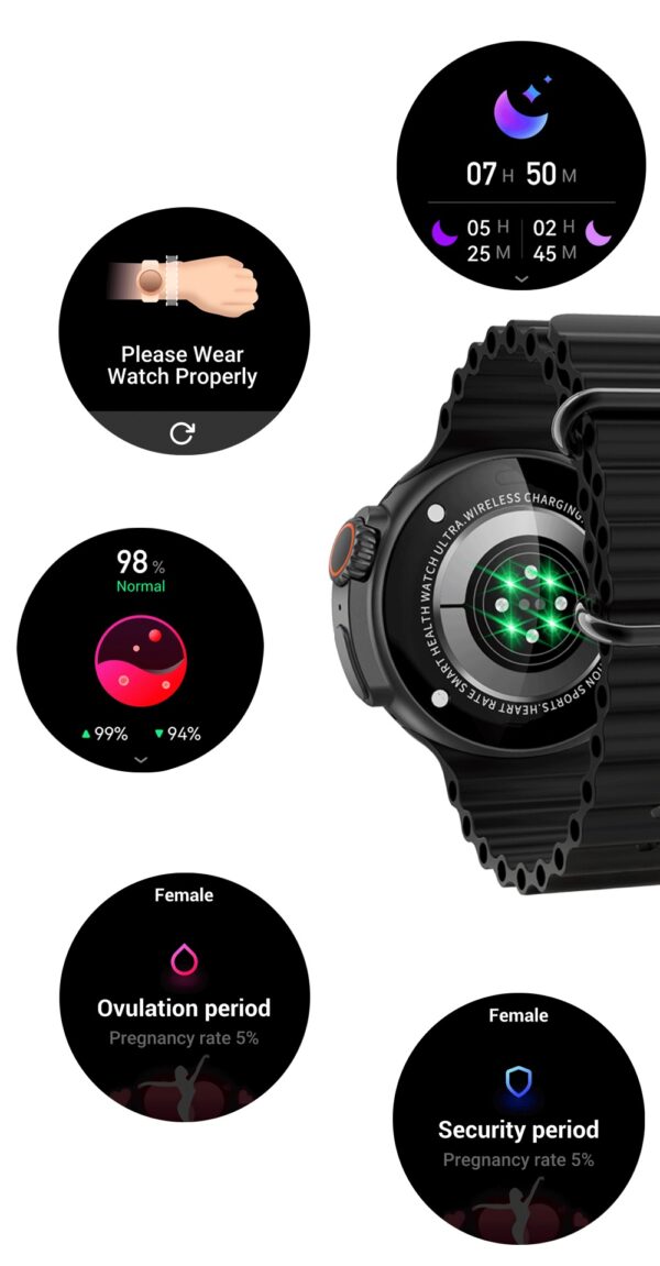 New K9 Smart Watch 1.39 Round Screen Encoder True Screw Clip Wireless Charging NFC Offline And Payment Function - Image 21